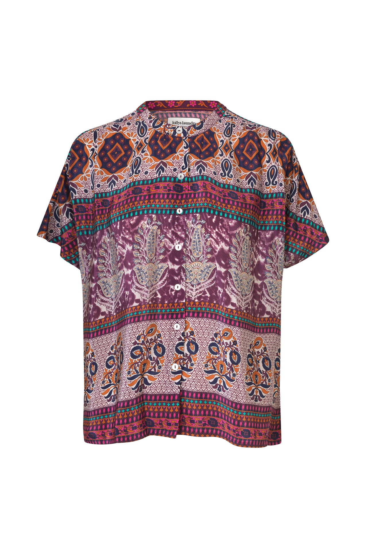 Mya kortærmet skjorte - Flower Print